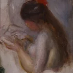Pierre-Auguste Renoir Portrait of a Young Girl Reading Poster 1885 Wall Art Painting