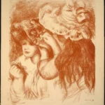 Pierre-Auguste Renoir The Hat Pin (le Chapeau Épingle) Poster 1897 Wall Art Painting