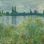 Claude Monet Banks of the Seine Vetheuil Poster 1880 Wall Art Painting