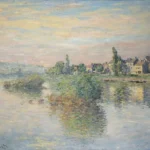Claude Monet Banks of the Seine at Lavacourt Bords de la Seine a Lavacourt Poster 1880 Wall Art Painting