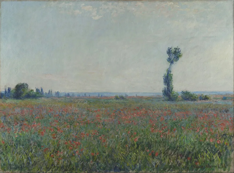 Claude Monet Champ de Coquelicots Poster 1881 Wall Art Painting