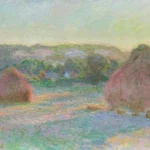 Claude Monet Stacks of Wheat End of Summer Poster 1874 Wall Art Painting