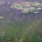 Claude Monet Water Lilies Agapanthus Poster 1918 Wall Art Painting