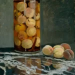 Claude Monet Jar of Peaches Around Poster 1866 Wall Art Painting