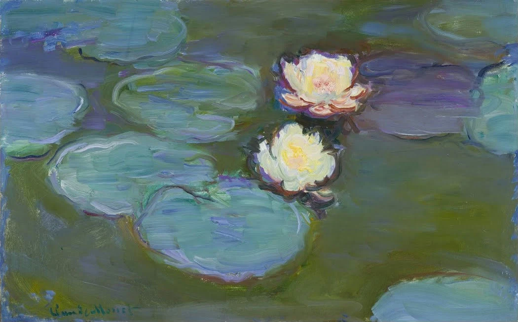 Claude Monet Nympheas circa 1897 1898 Claude Monet Nympheas Poster 1904 Wall Art Painting - Image 1