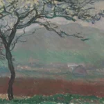 Claude Monet Paisaje en Giverny Poster 1885 Wall Art Painting