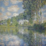 Claude Monet Poplars on the Epte Poster 1891 Wall Art Painting