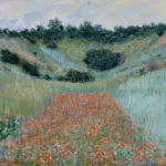 Claude Monet Poppy Field in a Hollow Near Giverny Poster 1885 Wall Art Painting