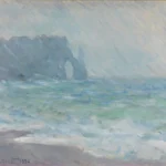 Claude Monet Regnvaer Etretat 1886 Poster PrintOvly
