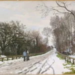 Claude Monet Road Toward the Farm Saint Simeon Honfleur Poster 1866 Wall Art Painting