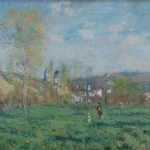 Claude Monet Spring in Vethuil Poster 1880 Wall Art Painting