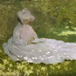 Claude Monet Springtime Poster 1875 Wall Art Painting