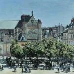 Claude Monet St Germain L Auxerrois Poster 1867 Wall Art Painting