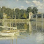 Claude Monet The Argenteuil Bridge 1874 Poster PrintOvly