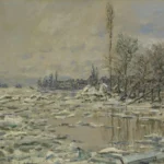 Claude Monet The Break Up of the Ice Poster 1880 Wall Art Painting