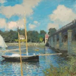 Claude Monet The Bridge at Argenteuil Poster 1874 Wall Art Painting