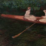 Claude Monet The Canoe on Epte 1890 Poster PrintOvly