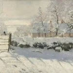 Claude Monet The Magpie Poster 1868 Wall Art Painting