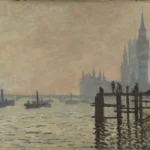 Claude Monet The Thames Below Westminster Poster 1871 Wall Art Painting