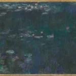 Claude Monet The Water Lilies Green Reflections Poster 1918 Wall Art Painting