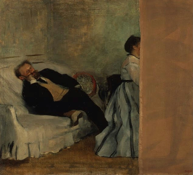 Edgar Degas - Monsieur et Madame Edouard Manet Poster 1869 Edgar Degas Monsieur et Madame Edouard Manet 1869 Poster PrintOvly
