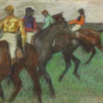 Edgar Degas Racehorses 1885 Poster PrintOvly