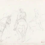 Edgar Degas Ruiters 1860 Poster PrintOvly
