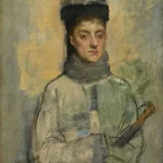 Edgar Degas Woman with an Umbrella 1875 Poster PrintOvly