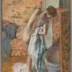 Edgar Degas Essuyant 1895 Poster PrintOvly