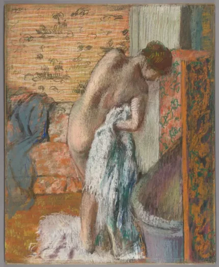 Edgar Degas Essuyant 1895 Poster PrintOvly