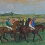 Edgar Degas At the Races 1885 Poster PrintOvly