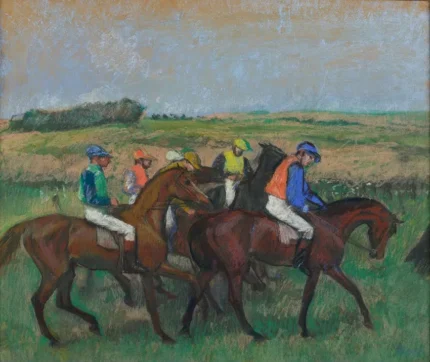 Edgar Degas At the Races 1885 Poster PrintOvly