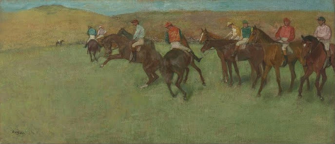 Edgar Degas - Before the Start Poster 1879 Edgar Degas Before the Start 1879 Poster PrintOvly