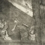 Edgar Degas Aux Ambassadeurs 1877 Poster PrintOvly