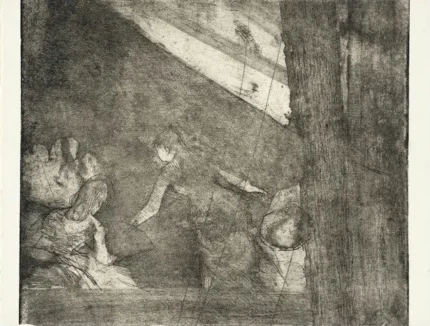 Edgar Degas Aux Ambassadeurs 1877 Poster PrintOvly