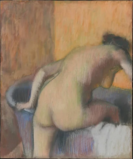 Edgar Degas Bather Stepping Into a Tub 1890 Poster PrintOvly