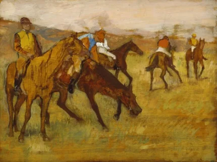 Edgar Degas Before the Race 1882 Poster PrintOvly