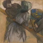 Edgar Degas Conversation at the Racetrack 1890 Poster PrintOvly