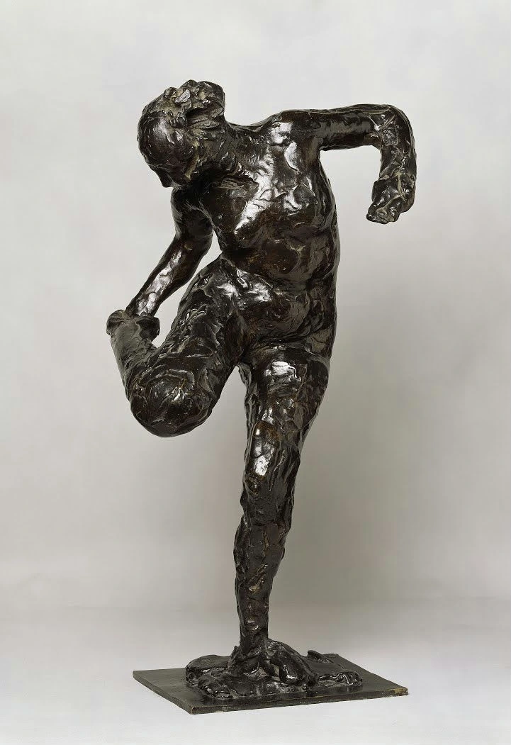 Edgar Degas - Dancer Looking at the Sole of Her Right Foot Around Poster 1900 Edgar Degas Dancer Looking at the Sole of Her Right Foot Around 1900 Poster PrintOvly