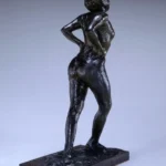 Edgar Degas Dancer at Rest Hands Behind Her Back Right Leg Forward 1882 Poster PrintOvly