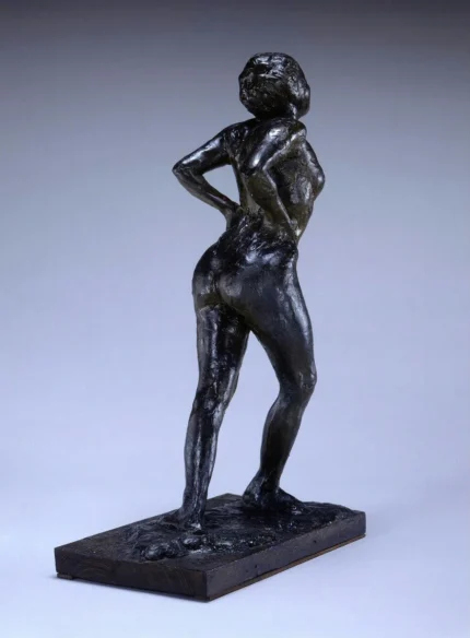 Edgar Degas Dancer at Rest Hands Behind Her Back Right Leg Forward 1882 Poster PrintOvly