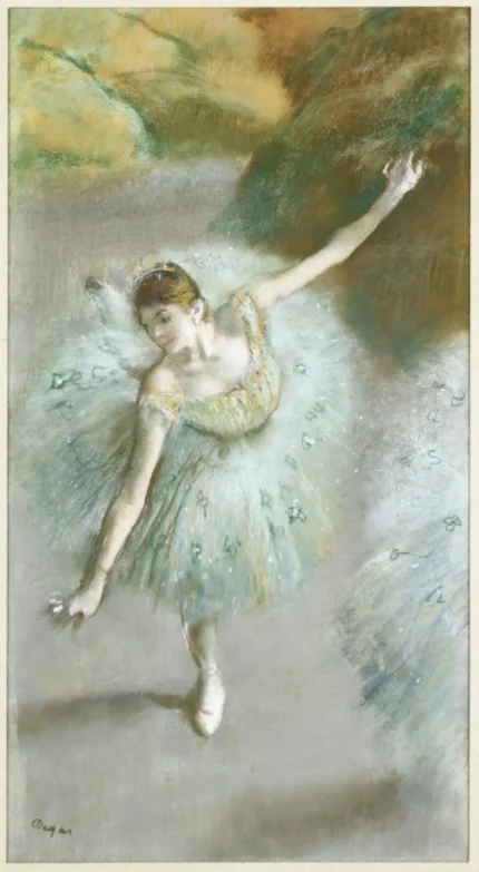 Edgar Degas Dancer in Green 1890 Poster PrintOvly