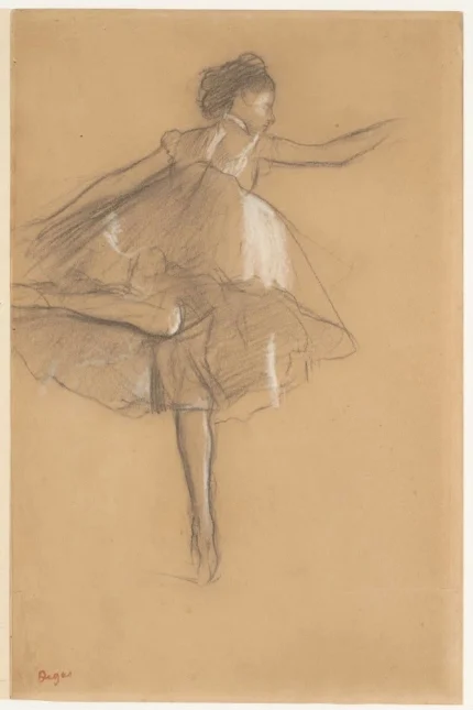 Edgar Degas Dancer on Pointe 1878 Poster PrintOvly