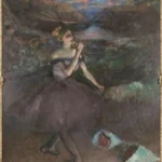 Edgar Degas Dancer with Bouquets 1897 Poster PrintOvly