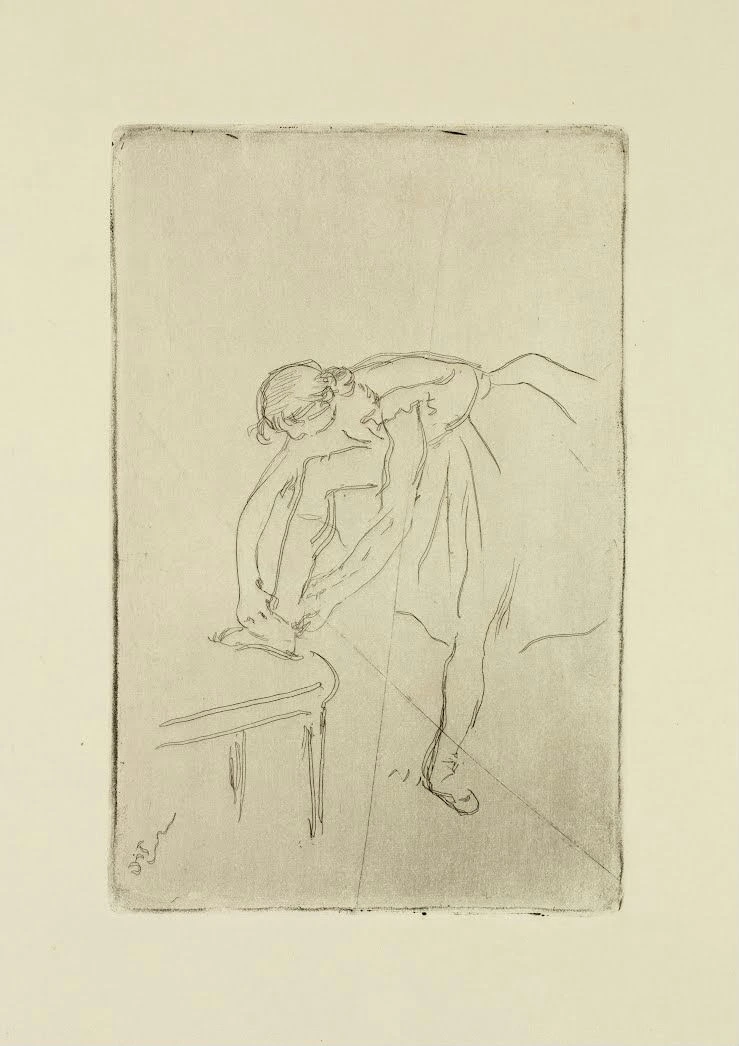 Edgar Degas - Danseuse Mettant Son 19th Century Poster 1880 Edgar Degas Danseuse Mettant Son 19th Century 1880 Poster PrintOvly