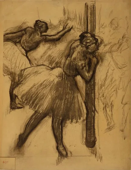 Edgar Degas Danseuse Appuyée À une Colonne 1880 Poster PrintOvly