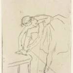 Edgar Degas Danseuse Mettant Son Chausson 1888 Poster PrintOvly