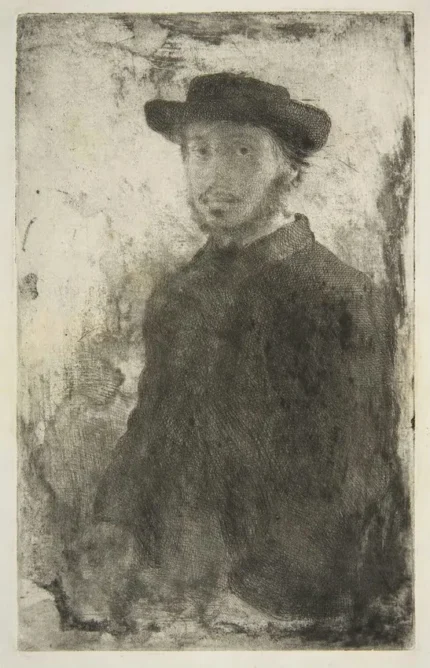 Edgar Degas Self Portrait 1857 Poster PrintOvly