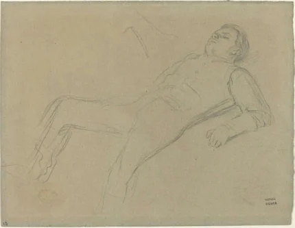 Edgar Degas Poster 1866 Wall Art Painting Poster PrintOvly