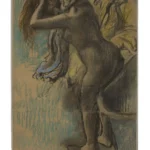 Edgar Degas Essuyant Après le Bain 19th Century 1880 Poster PrintOvly